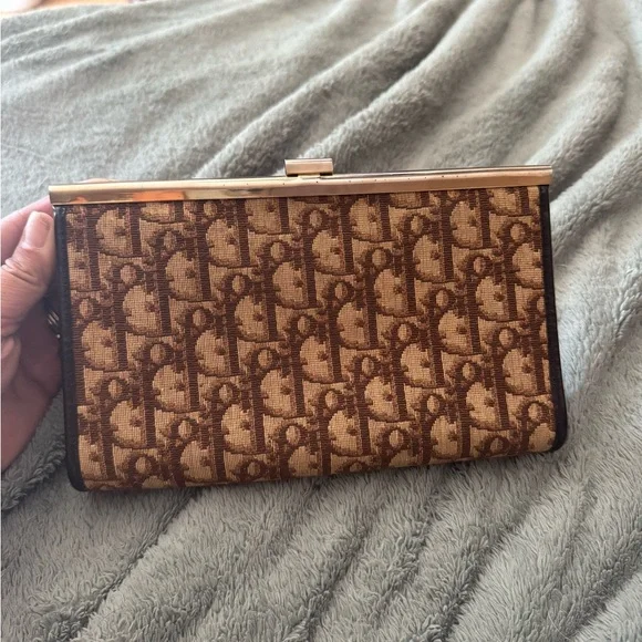 Dior Brown Trotter Clutch